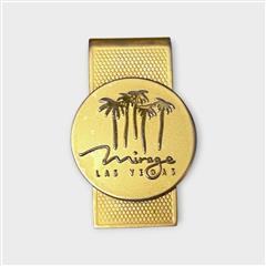 MIRAGE LAS VEGAS MONEY CLIP GOLD TONE